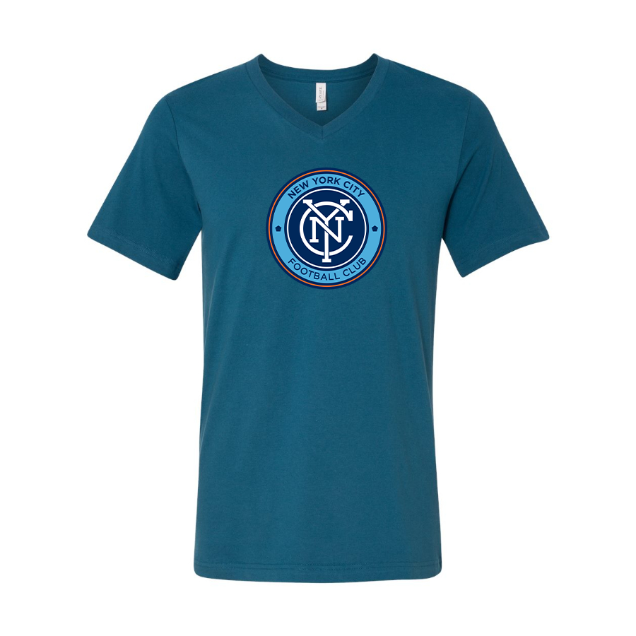 Men’s New York City FC - BELLA + CANVAS - Jersey V-Neck Tee - 3005