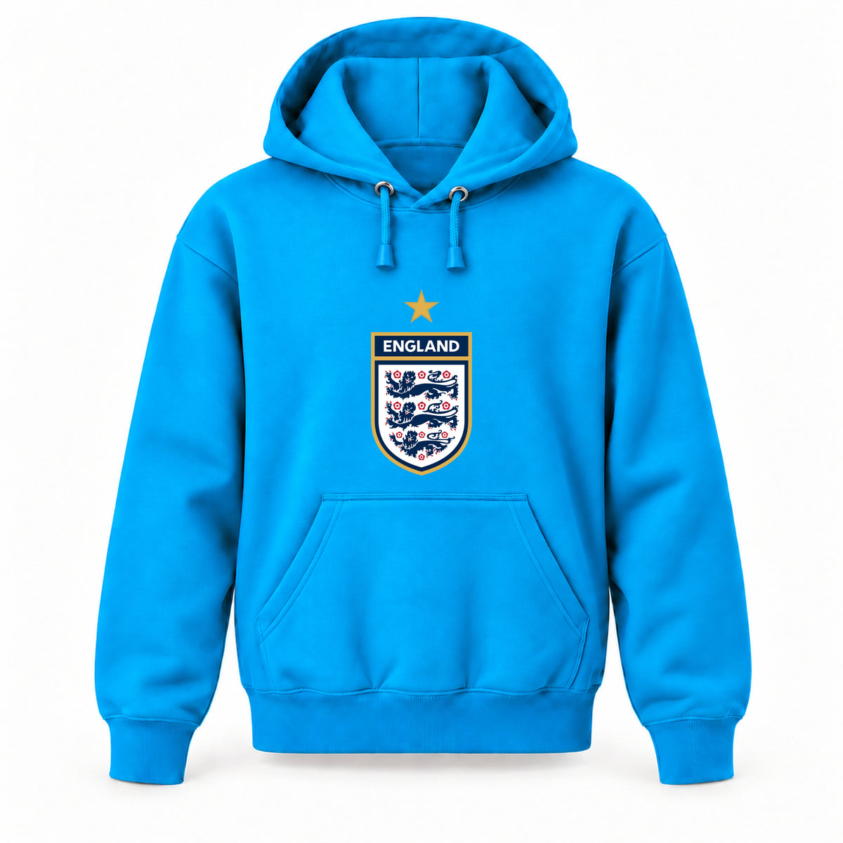 England National Soccer Team - Youth Large Hoodie (Ages 10–12) | Color: Turquoise