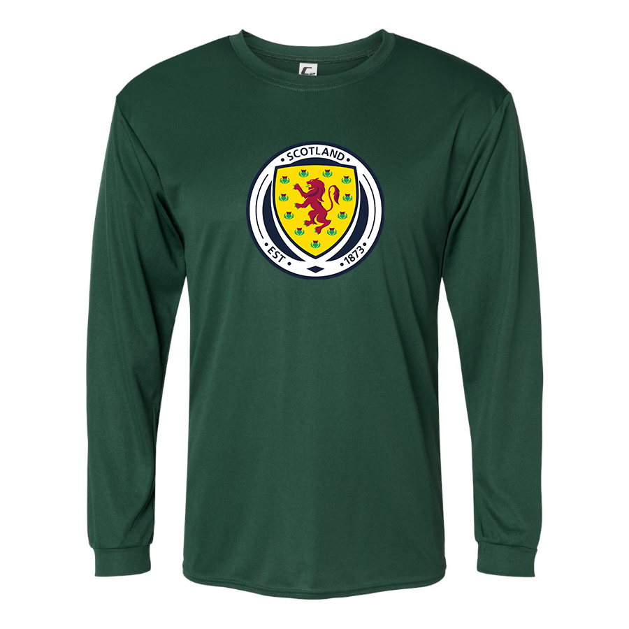Men’s Scotland National Soccer Team - C2 Sport - Performance Long Sleeve T-Shirt - 5104