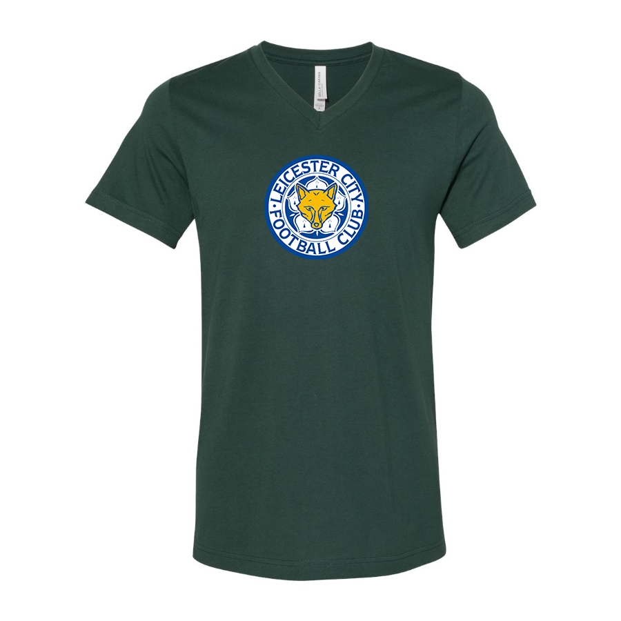 Men’s Leicester City FC - BELLA + CANVAS - Jersey V-Neck Tee - 3005