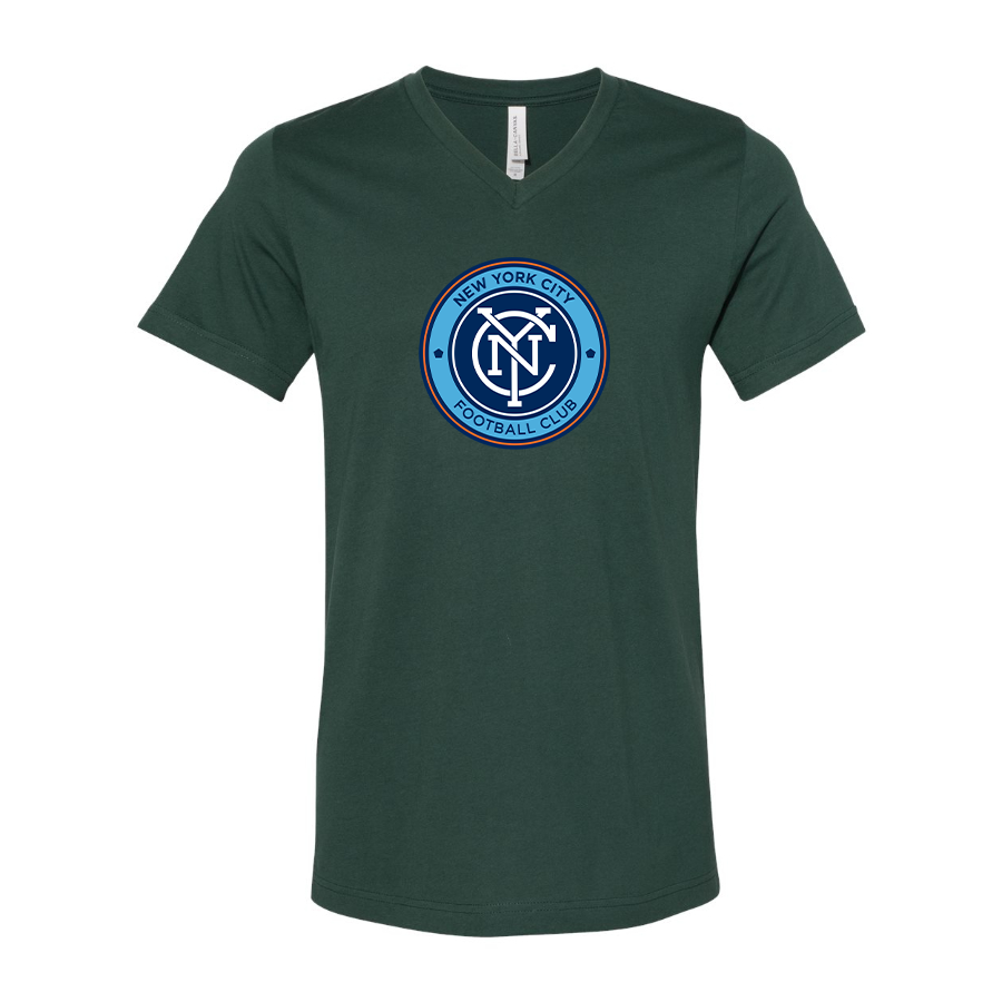 Men’s New York City FC - BELLA + CANVAS - Jersey V-Neck Tee - 3005