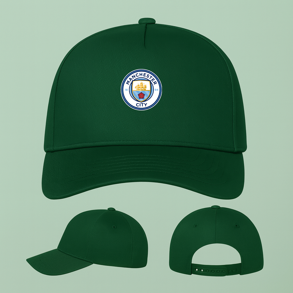 Manchester City Soccer Five Panel Twill Snapback Cap