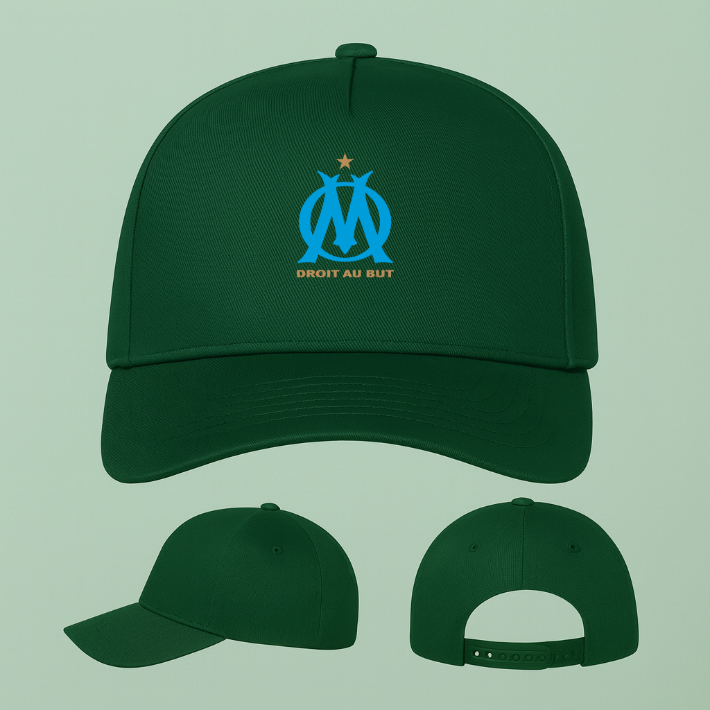 Olympique de Marseille FC Five Panel Twill Snapback Cap