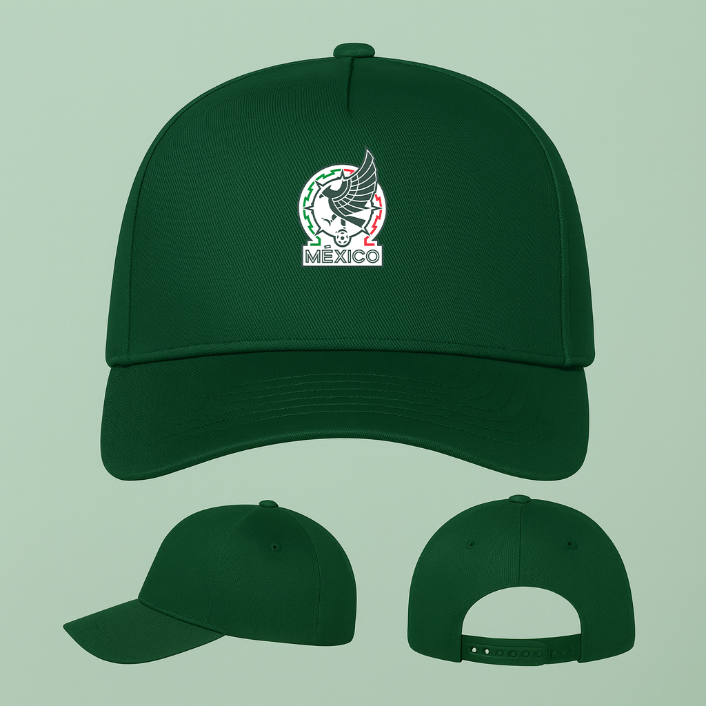 Mexico Soccer Five Panel Twill Snapback Cap