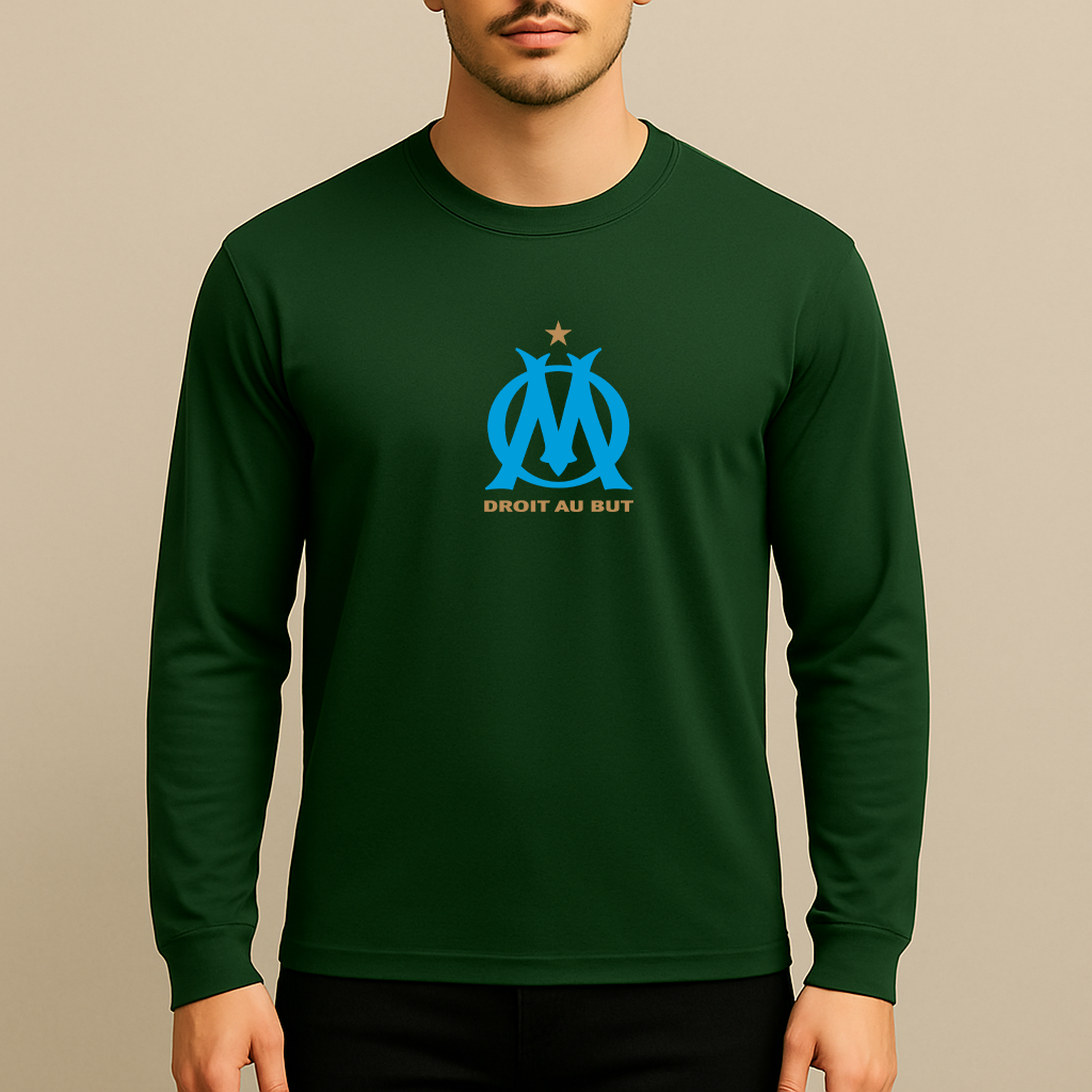 Men's Olympique de Marseille FC Long Sleeve T-Shirt