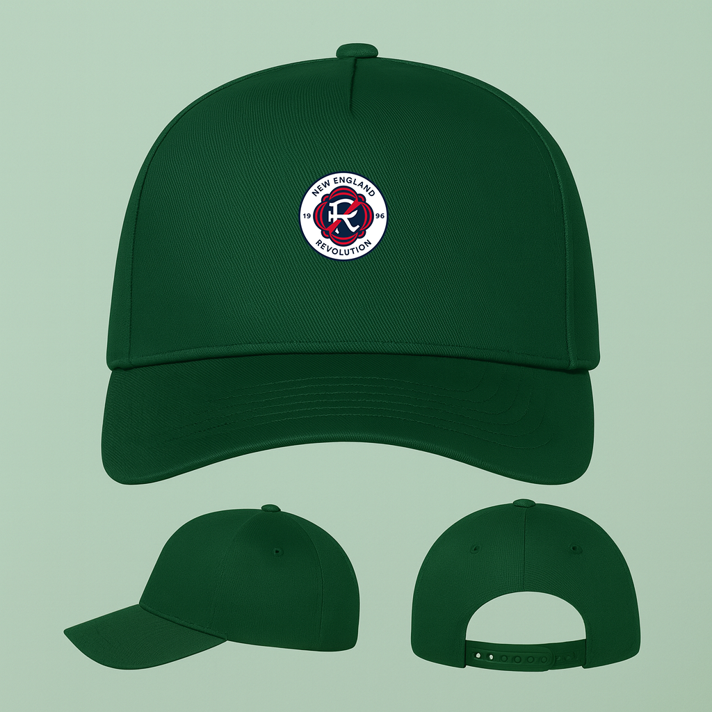 New England Revolution FC Five Panel Twill Snapback Cap