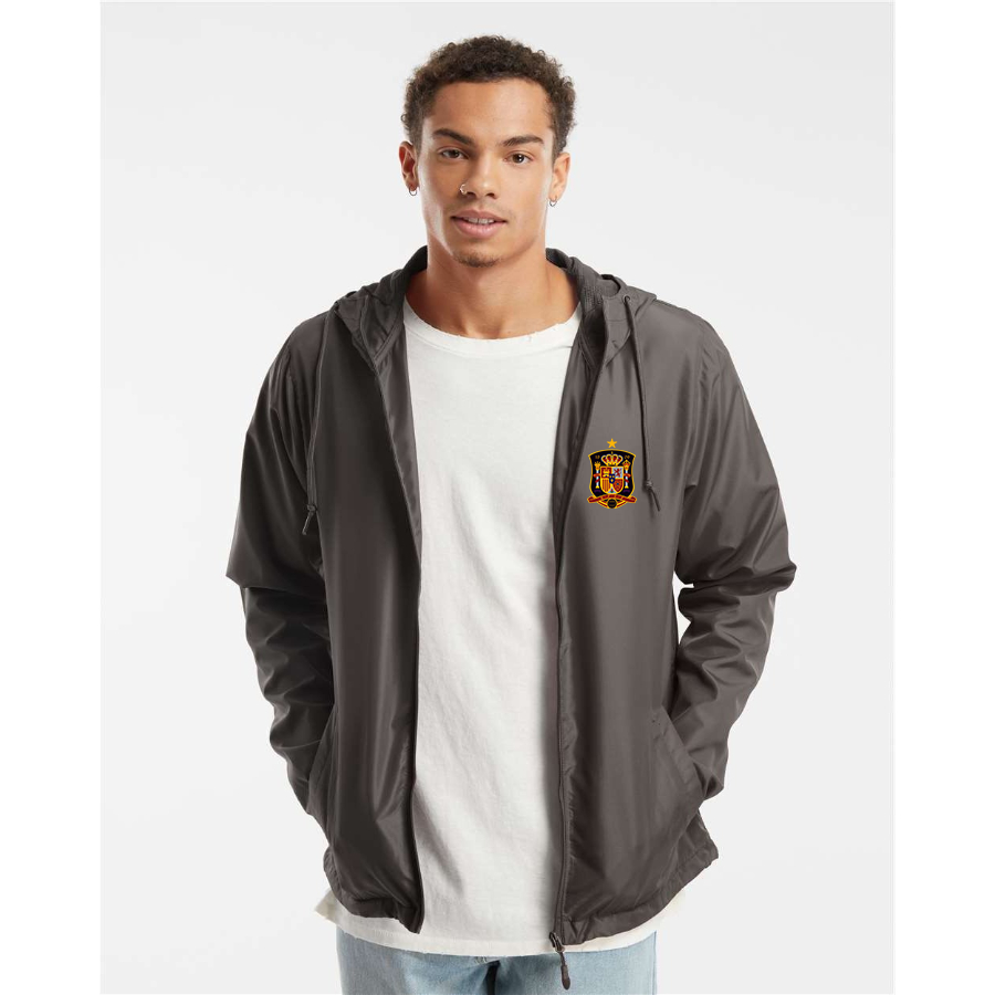 Men’s Spain National Soccer Team - Independent Trading Co. - Lightweight Windbreaker Full-Zip Jacket - EXP54LWZ