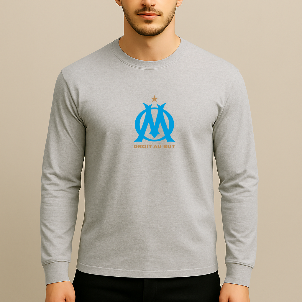 Men's Olympique de Marseille FC Long Sleeve T-Shirt