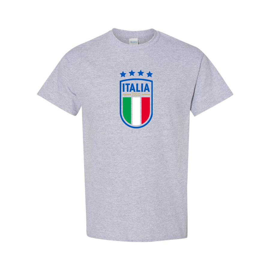 Men's Italy National Soccer Cotton T-Shirt