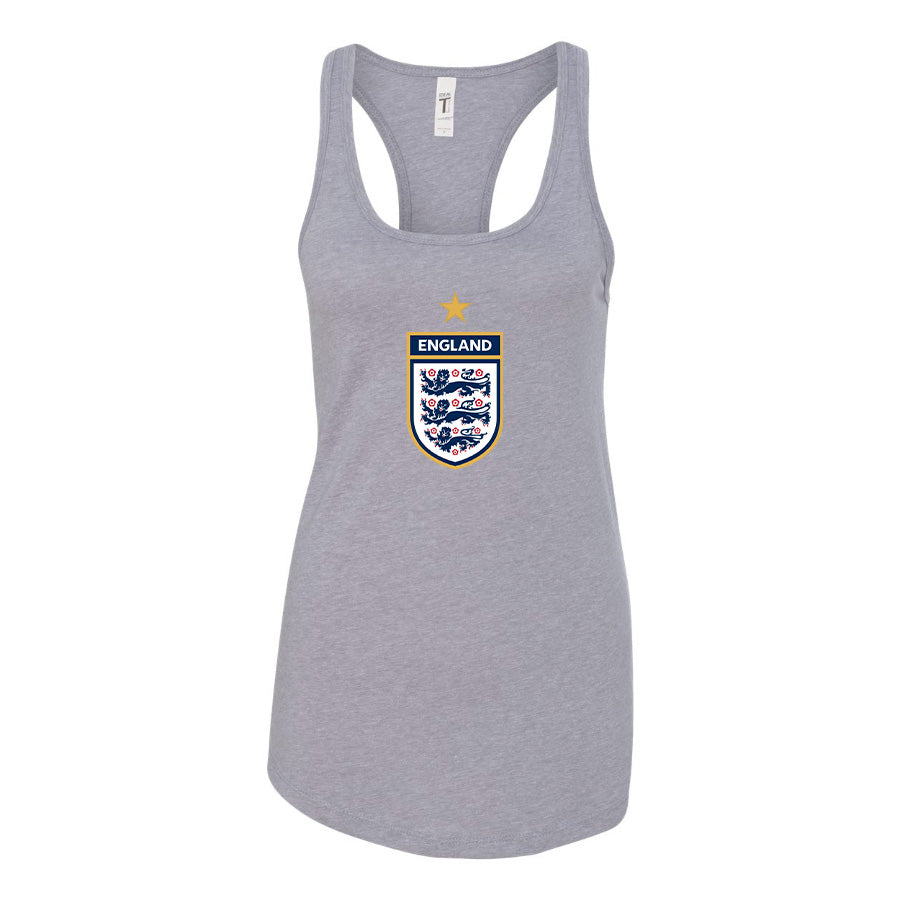 Women's England National Soccer Team Racerback Tank Top