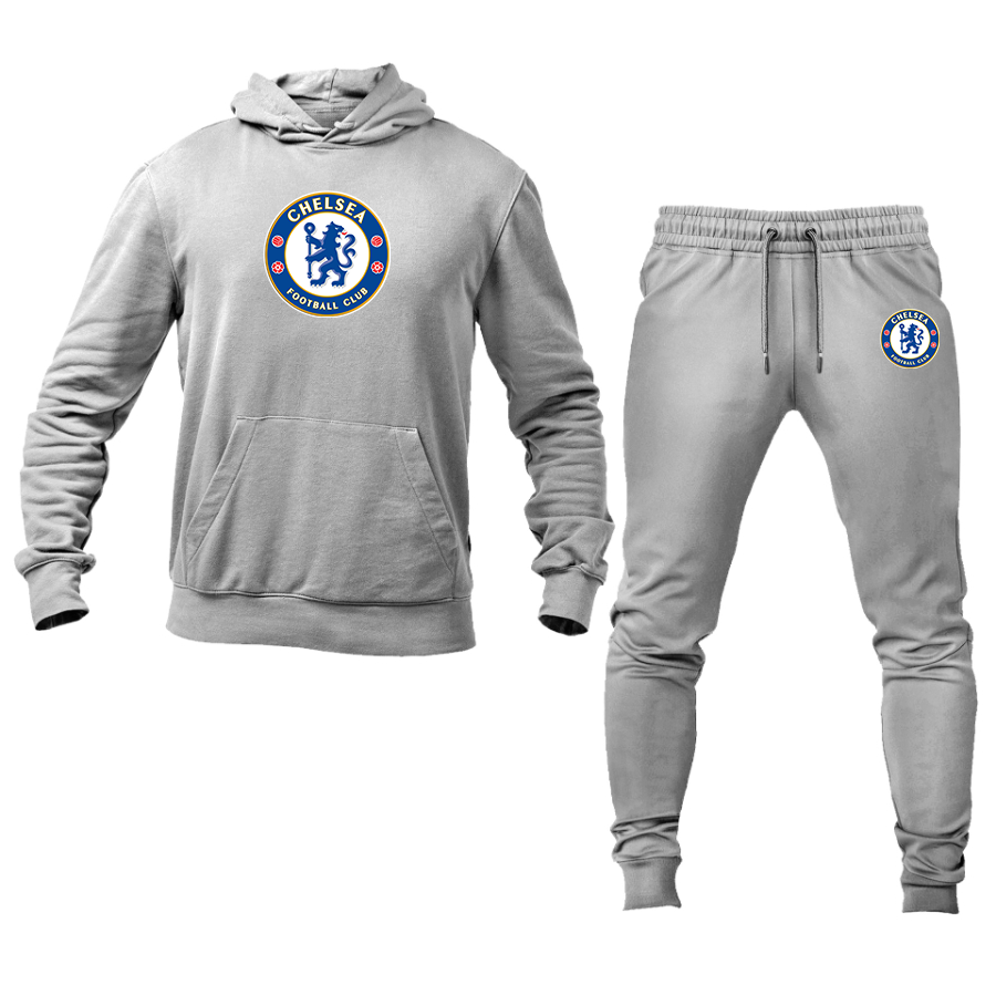 Men's Chelsea Soccer Logo Hoodie Joggers Set