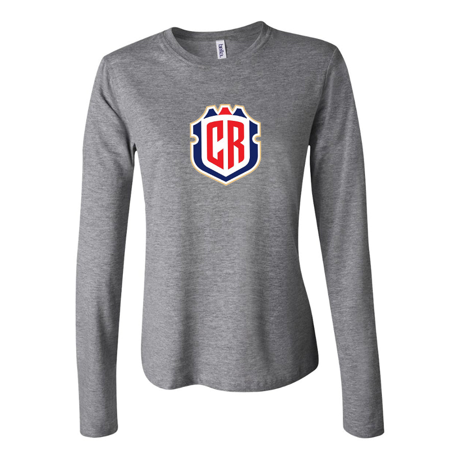 Women's Costa Rica National Soccer Team Long Sleeve T-Shirt