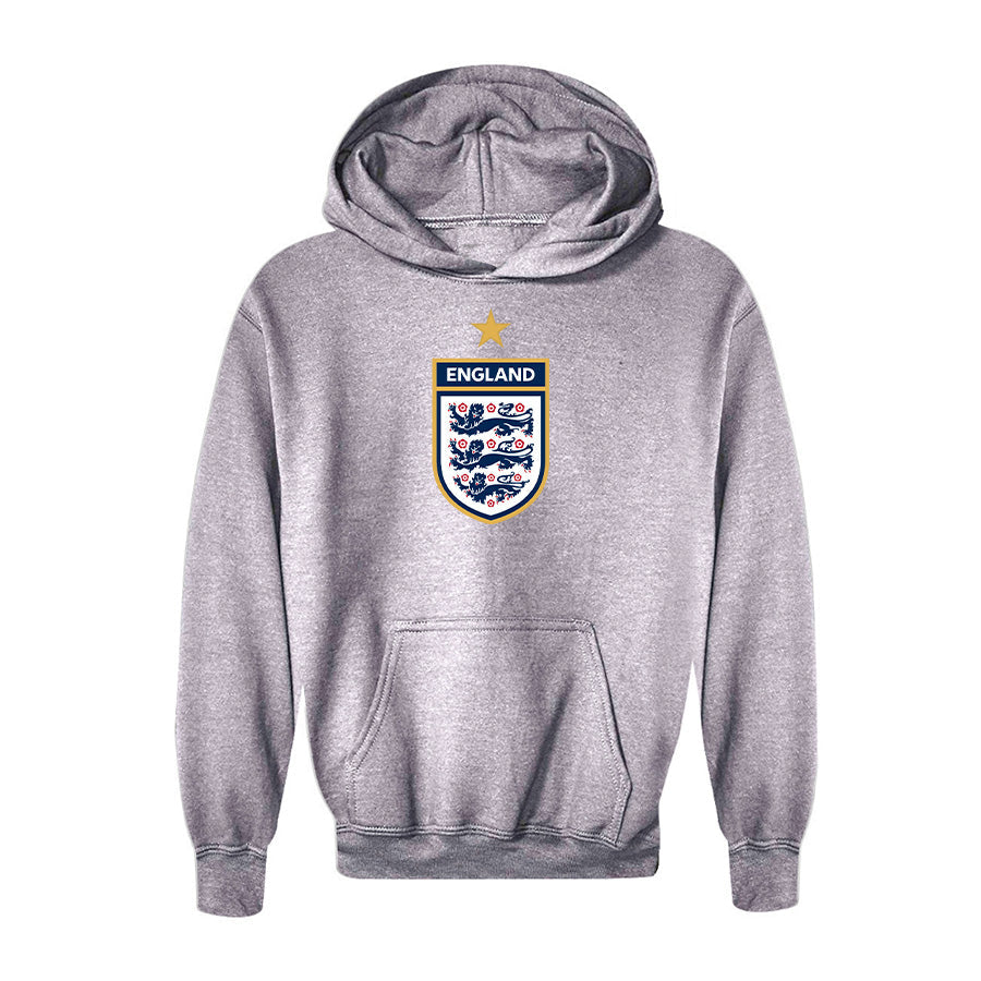 Youth Kids England National Soccer Team Pullover Hoodie