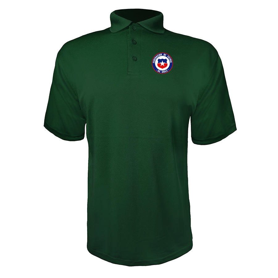 Men's Chile National Soccer Team Polyester Polo