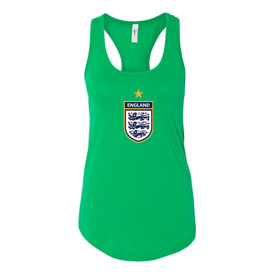 Women's England National Soccer Team Racerback Tank Top