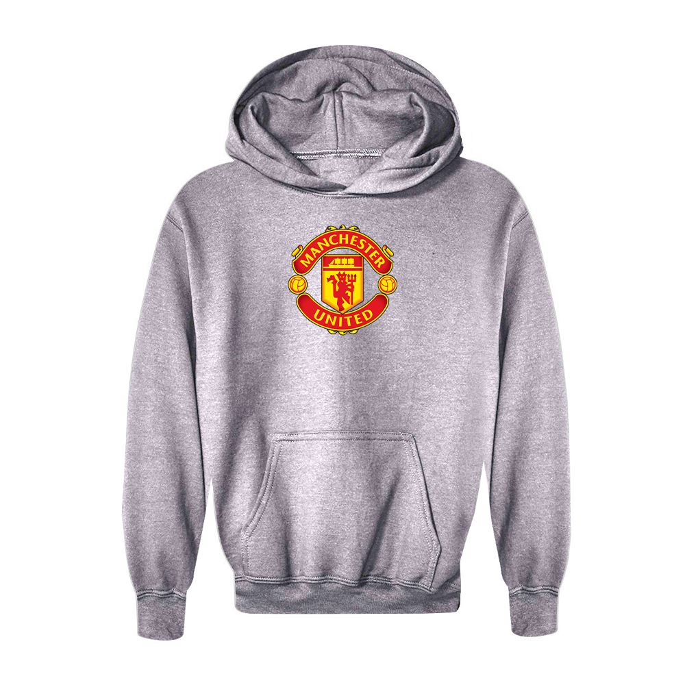 Youth Kids Manchester United Soccer Pullover Hoodie