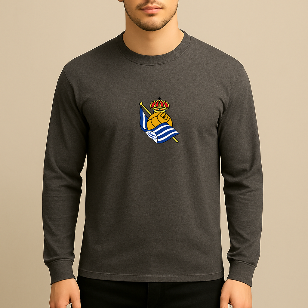 Men's Real Sociedad FC Long Sleeve T-Shirt