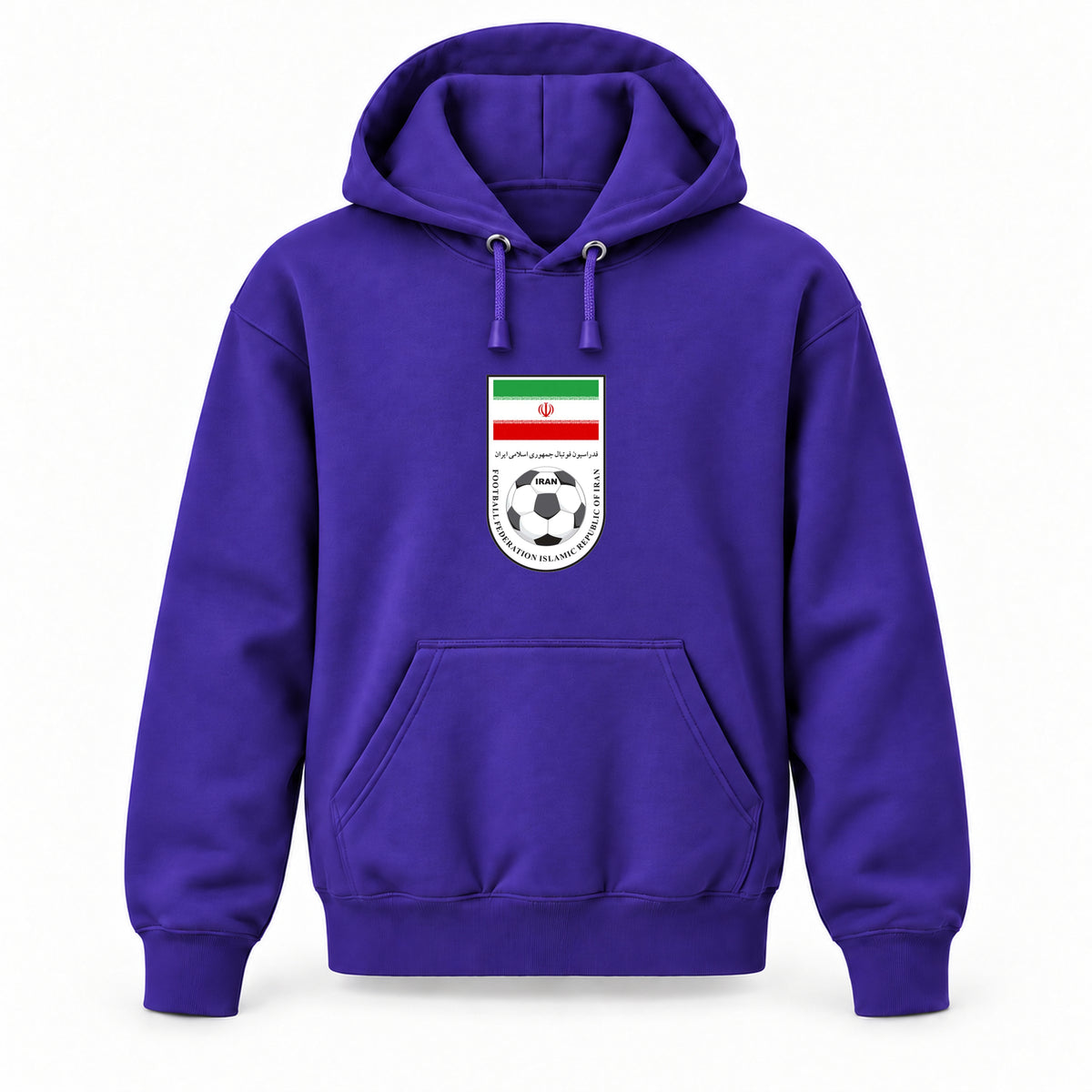 Iran National Soccer Team - Youth Large Hoodie (Ages 10–12) | Color: Purple