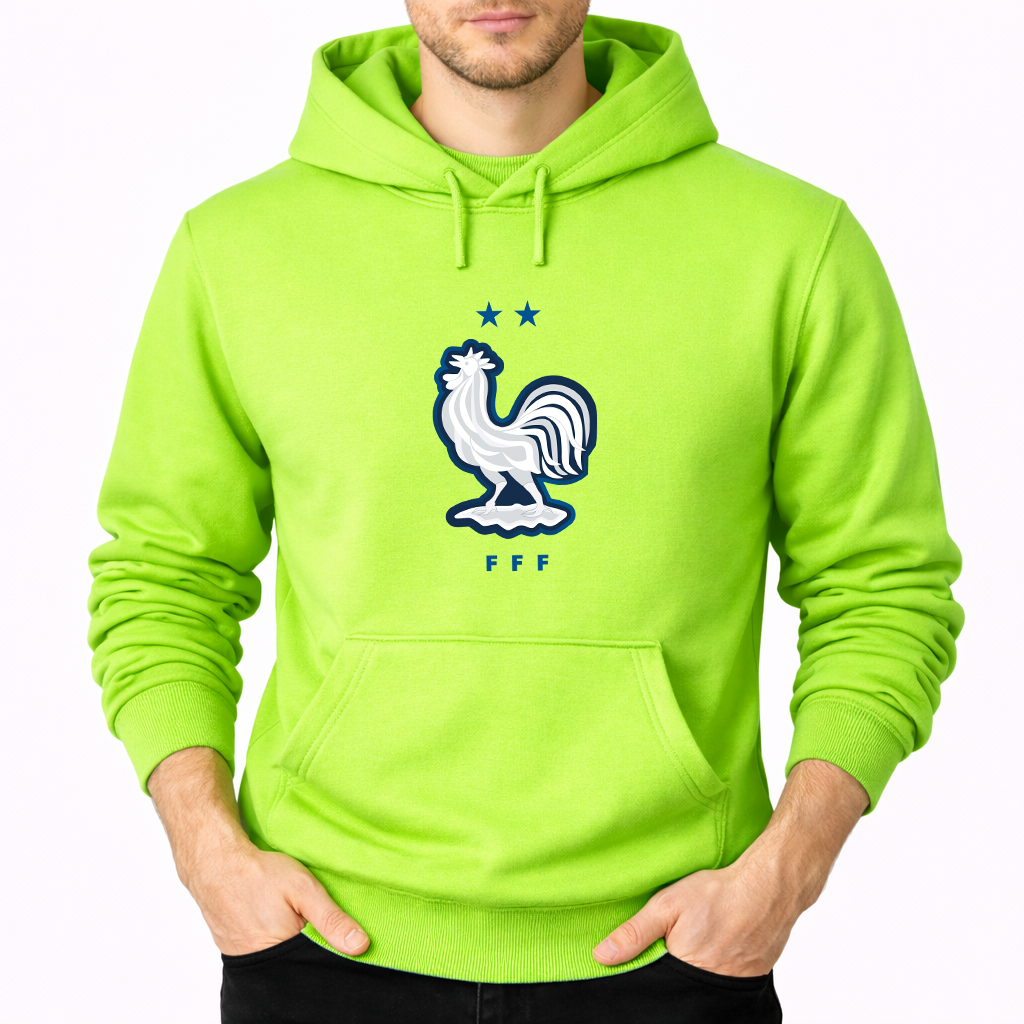 Men's France National Soccer Team Pullover Hoodie