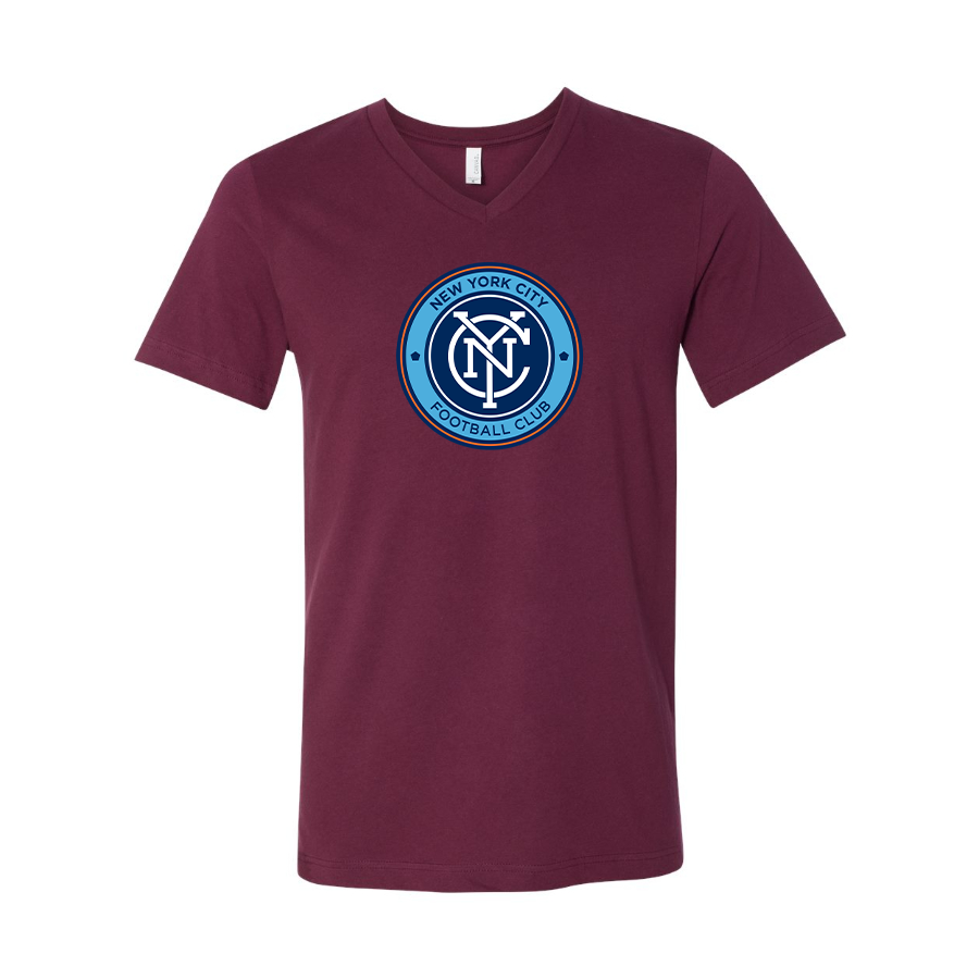 Men’s New York City FC - BELLA + CANVAS - Jersey V-Neck Tee - 3005