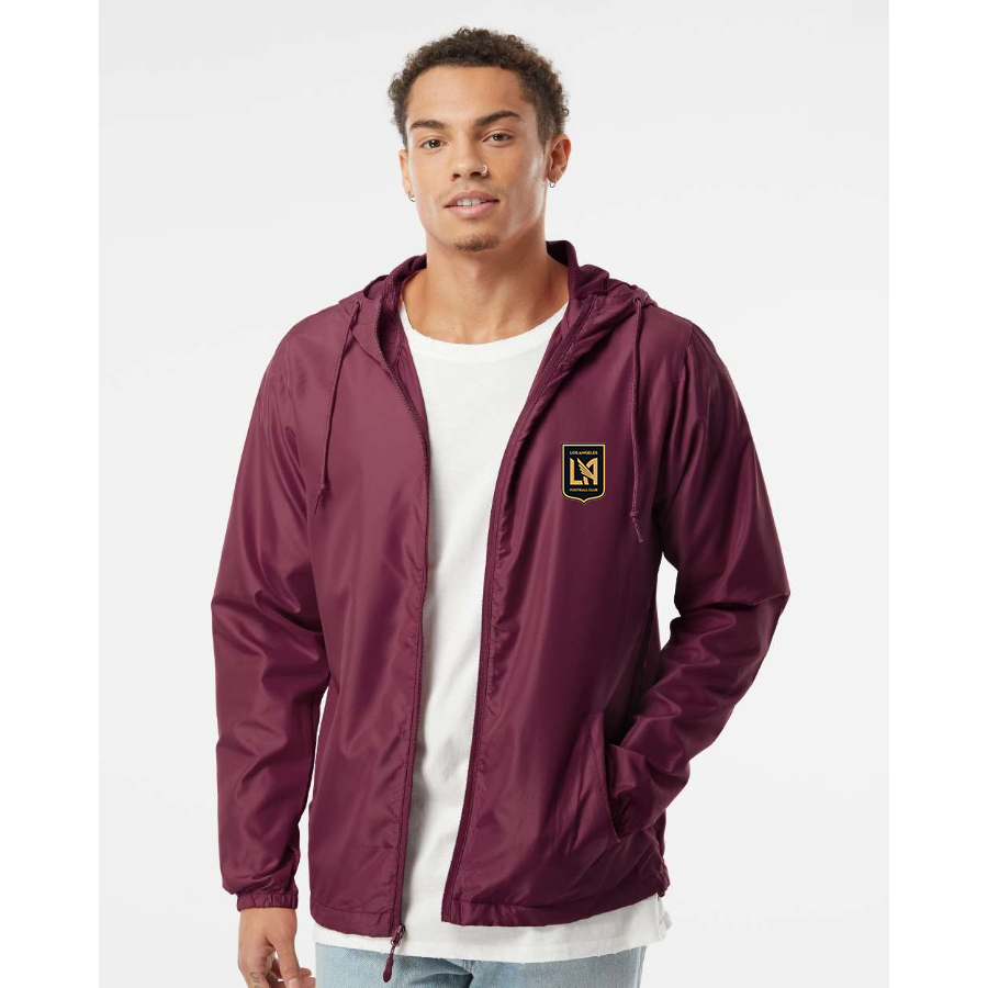 Men’s LAFC Los Angeles Football Club- Independent Trading Co. - Lightweight Windbreaker Full-Zip Jacket - EXP54LWZ