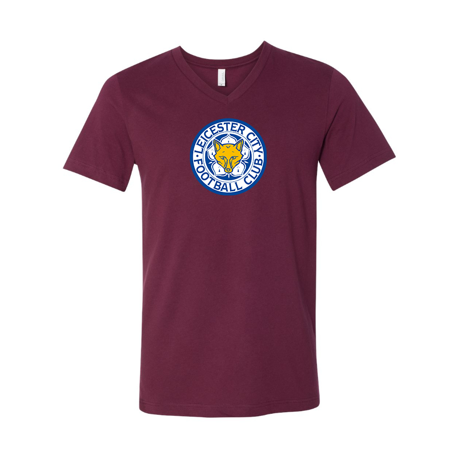 Men’s Leicester City FC - BELLA + CANVAS - Jersey V-Neck Tee - 3005