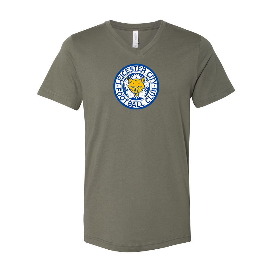 Men’s Leicester City FC - BELLA + CANVAS - Jersey V-Neck Tee - 3005