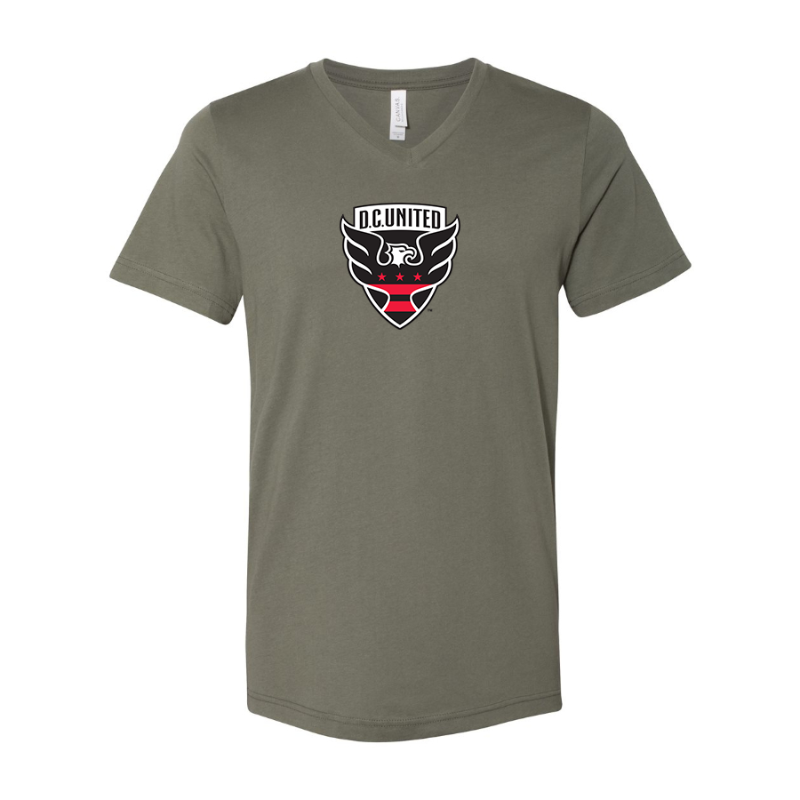 Men’s D.C. United FC - BELLA + CANVAS - Jersey V-Neck Tee - 3005