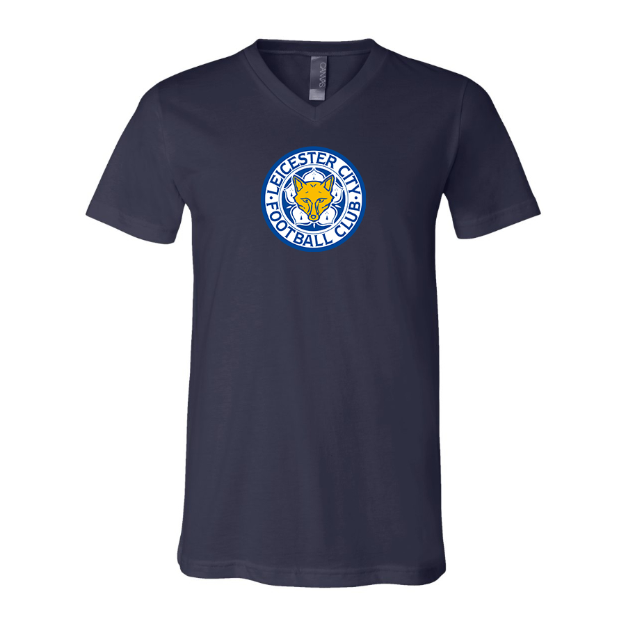 Men’s Leicester City FC - BELLA + CANVAS - Jersey V-Neck Tee - 3005