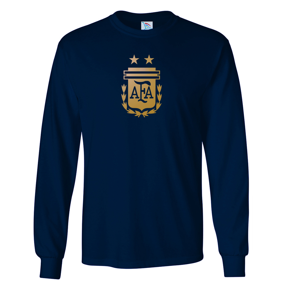 Youth Kids Brazil Soccer Long Sleeve T-Shirt
