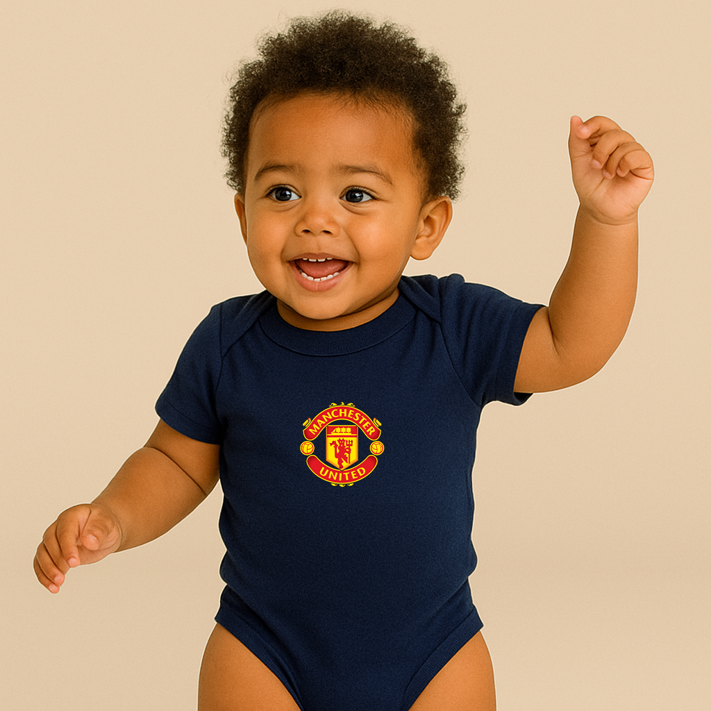 Baby Manchester United Soccer Romper Onesie