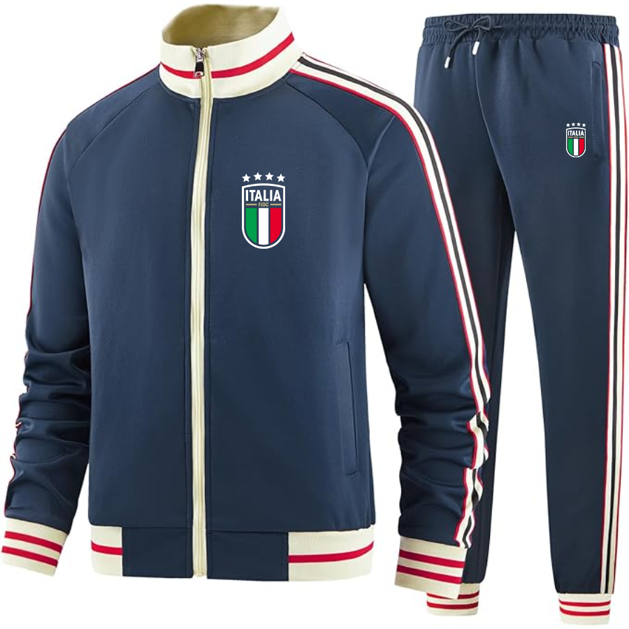 Men's Italy National Soccer Team - Premium Two-Piece Designer Tracksuit