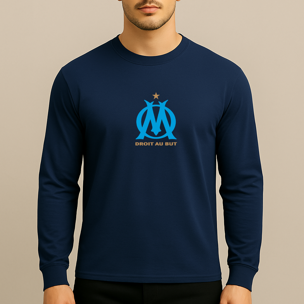 Men's Olympique de Marseille FC Long Sleeve T-Shirt