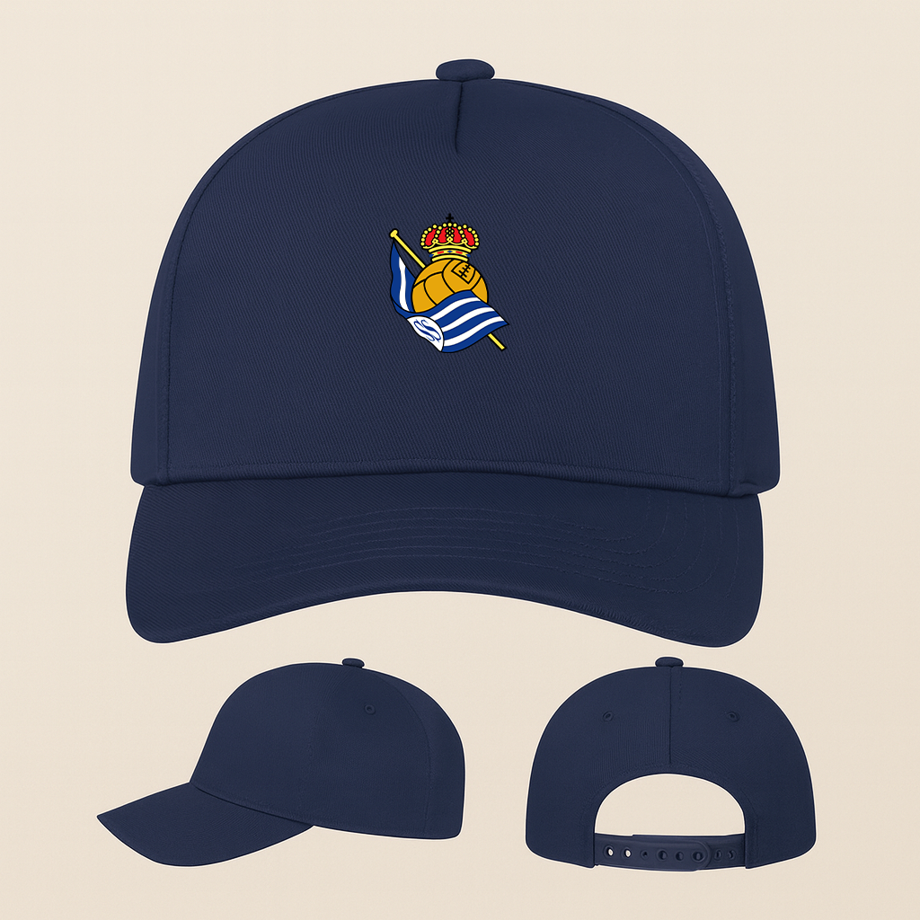 Real Sociedad FC Five Panel Twill Snapback Cap