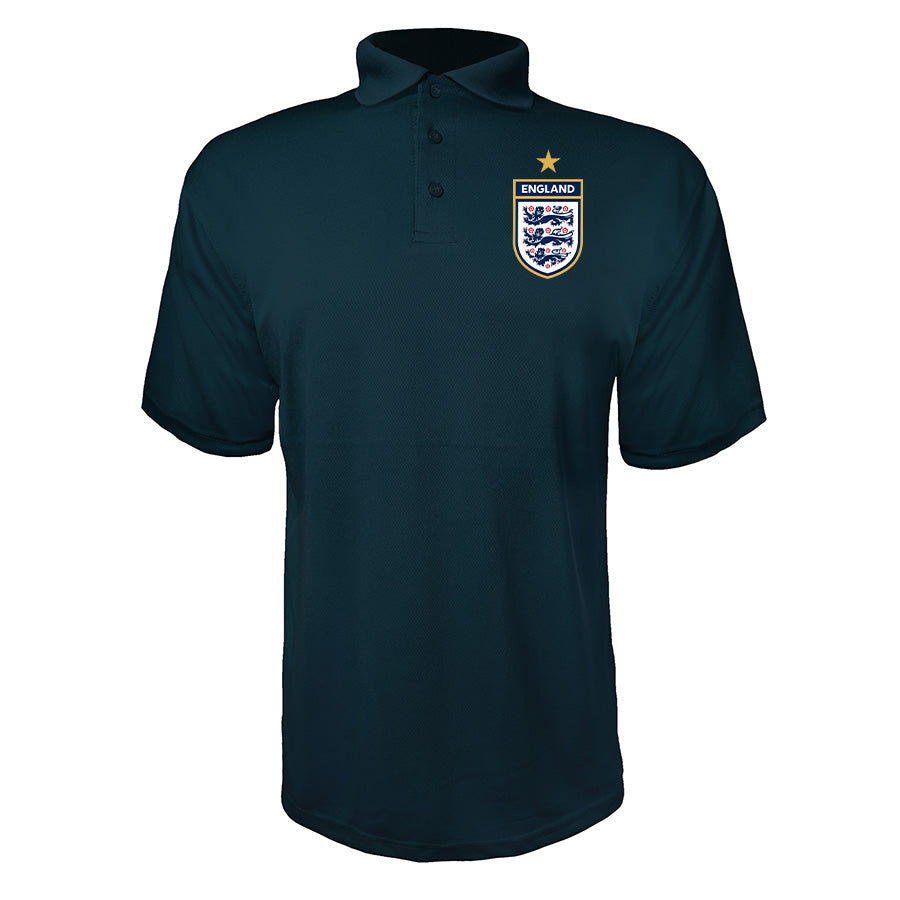 Men's England National Soccer Team Polyester Polo