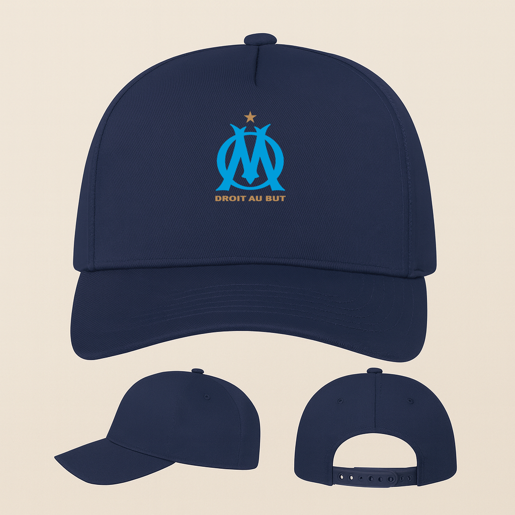 Olympique de Marseille FC Five Panel Twill Snapback Cap