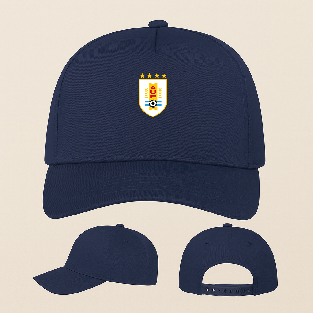 Uruguay National Soccer Team Five Panel Twill Snapback Cap