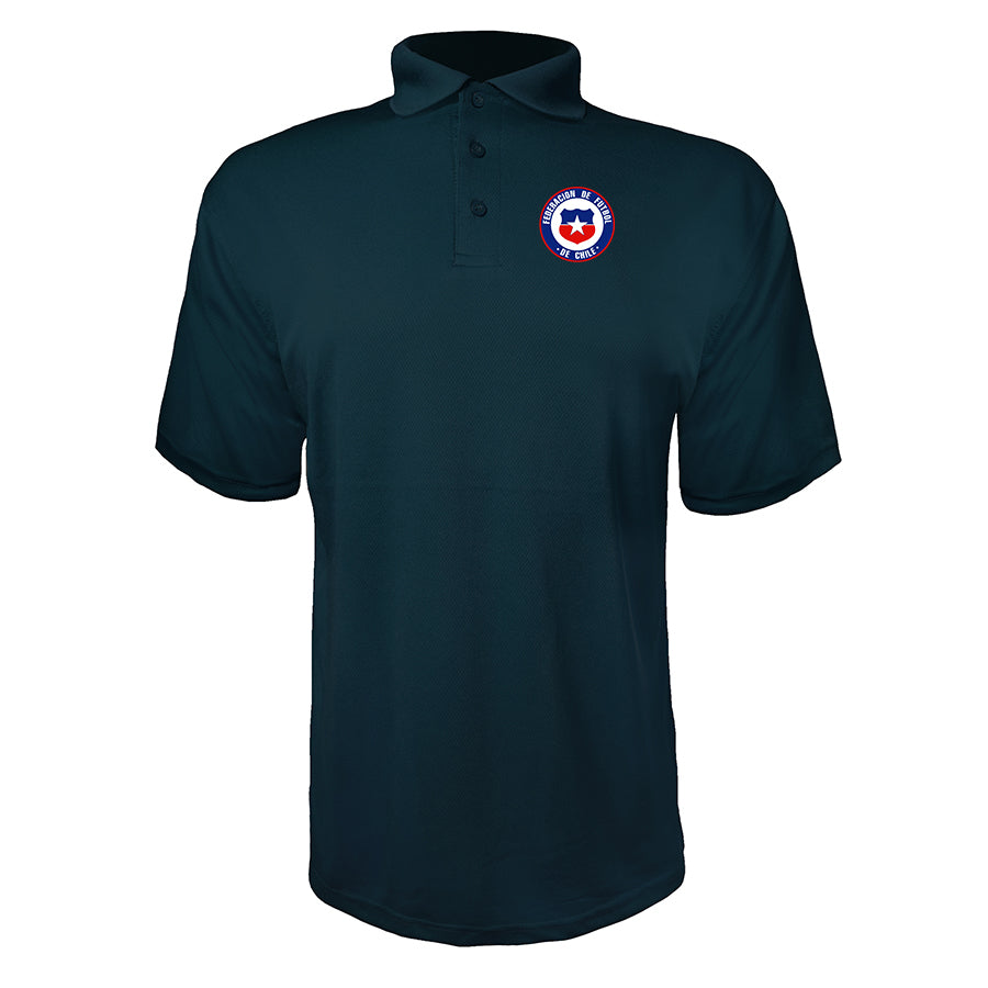 Men's Chile National Soccer Team Polyester Polo