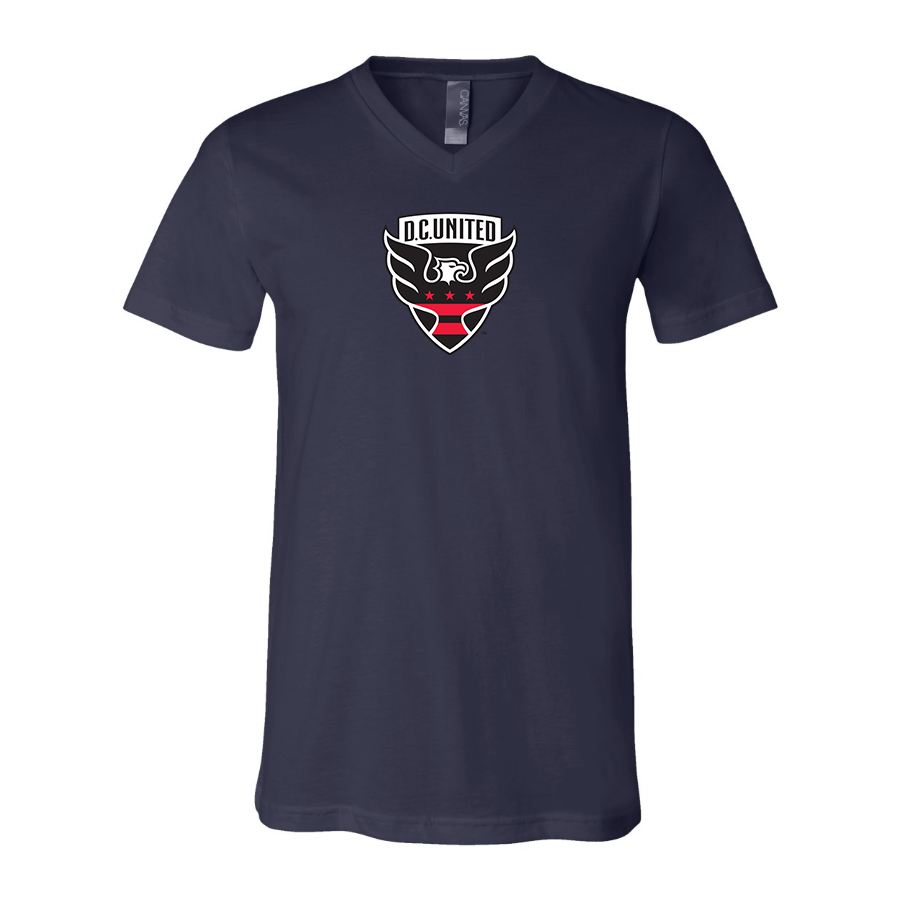 Men’s D.C. United FC - BELLA + CANVAS - Jersey V-Neck Tee - 3005