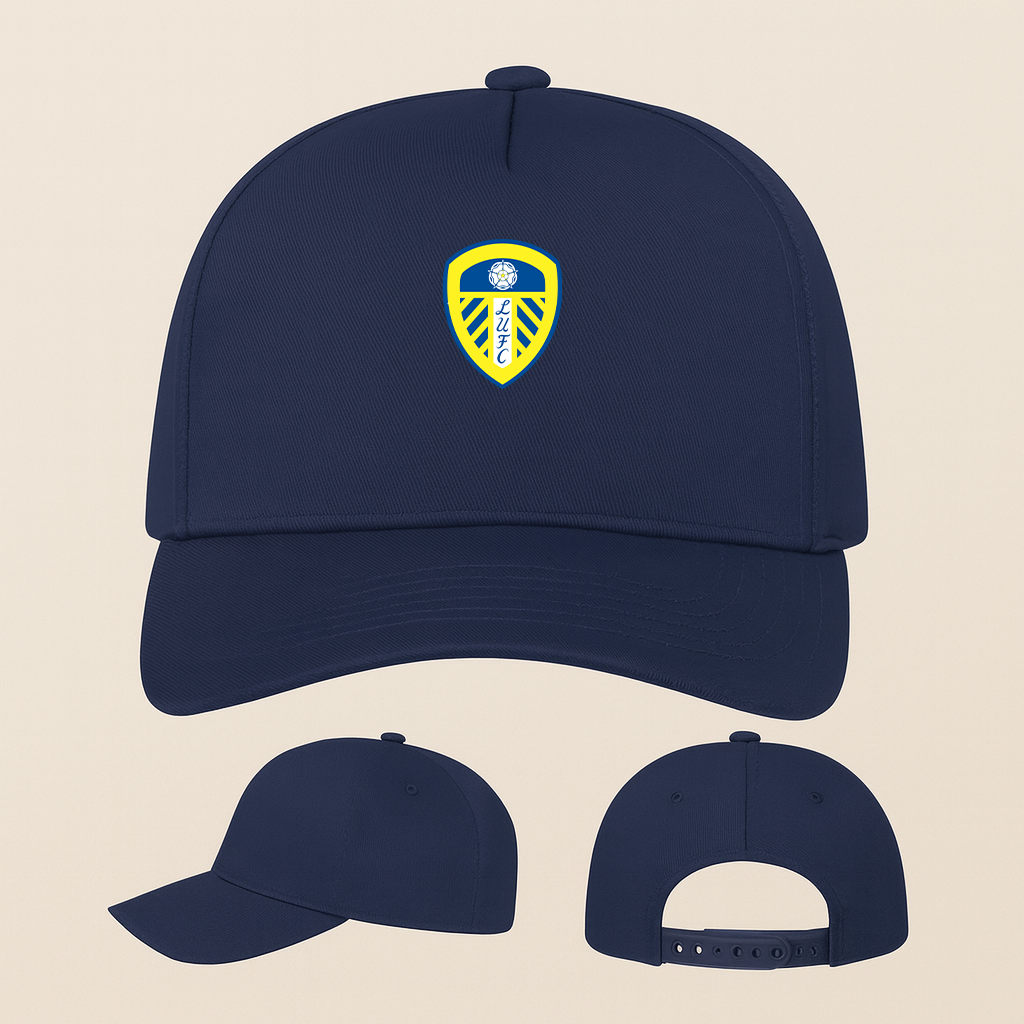 Leeds United Football Club Five Panel Twill Snapback Cap