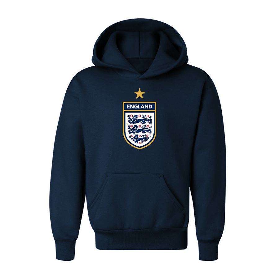 Youth Kids England National Soccer Team Pullover Hoodie