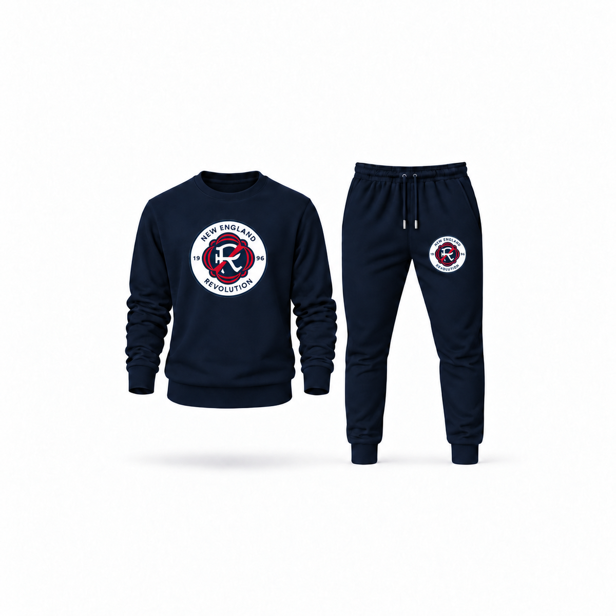Men's New England Revolution FC Sweatshirt Joggers Set | Color: Navy | Main