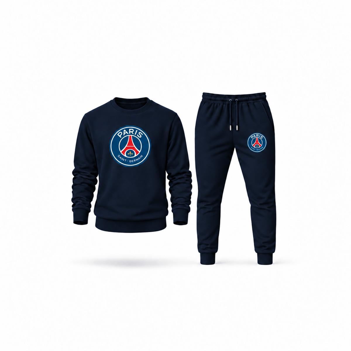 Men's Paris Saint-Germain Soccer Sweatshirt Joggers Set | Color: Navy | Main