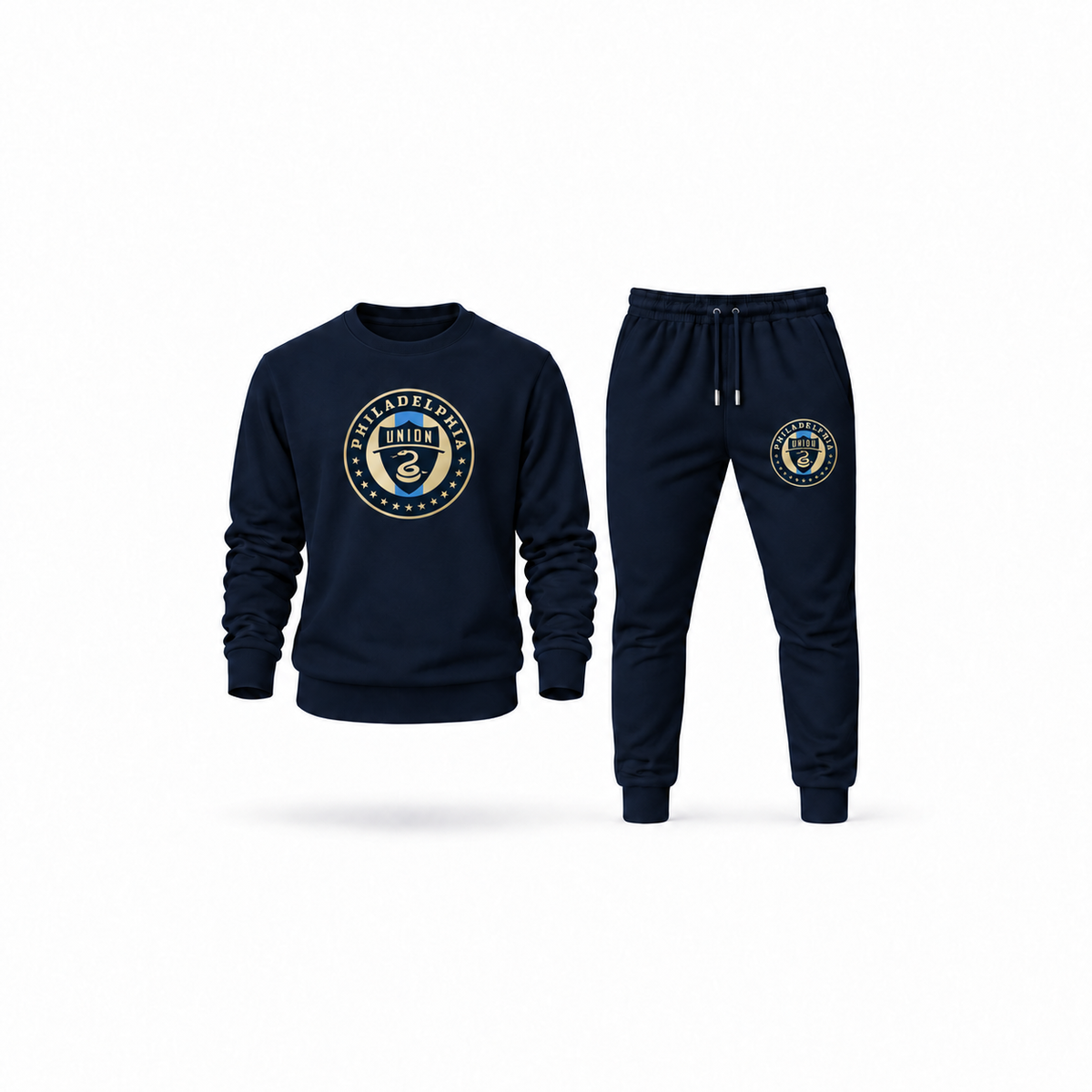 Men's Philadelphia Union FC Sweatshirt Joggers Set | Color: Navy | Main