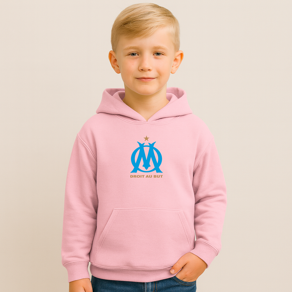 Youth Kids Olympique de Marseille FC Pullover Hoodie