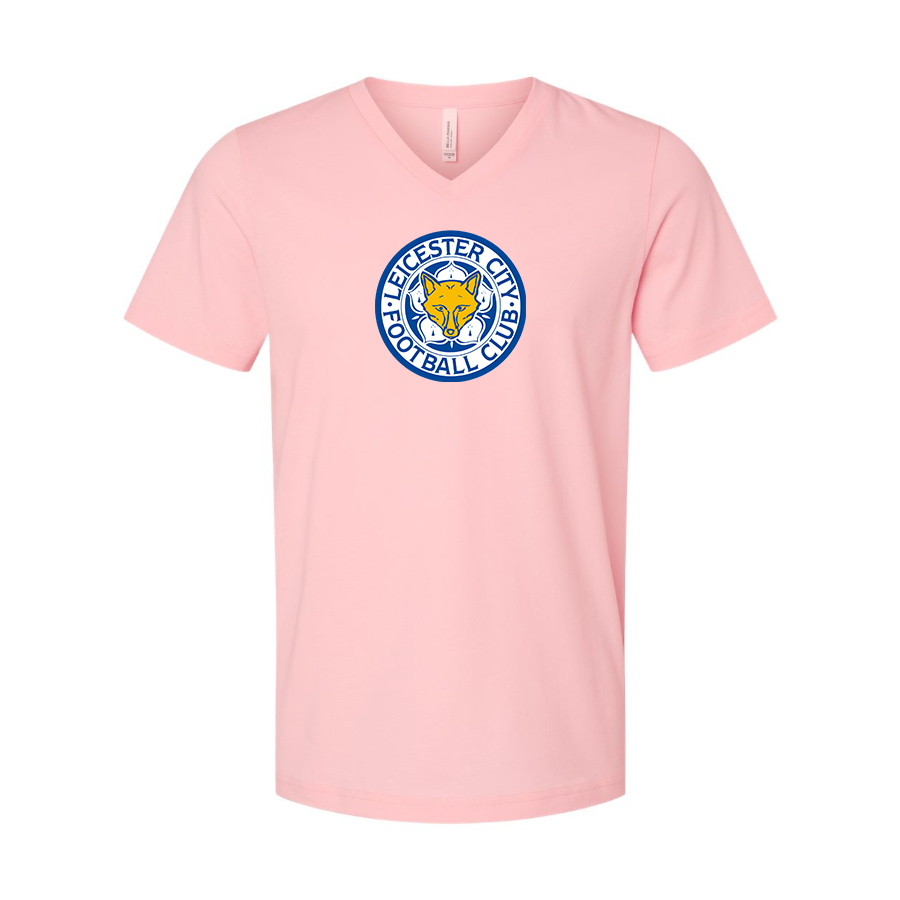 Men’s Leicester City FC - BELLA + CANVAS - Jersey V-Neck Tee - 3005