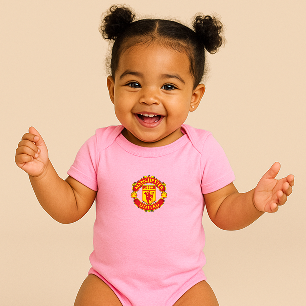 Baby Manchester United Soccer Romper Onesie