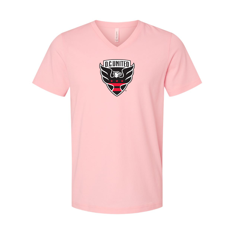 Men’s D.C. United FC - BELLA + CANVAS - Jersey V-Neck Tee - 3005