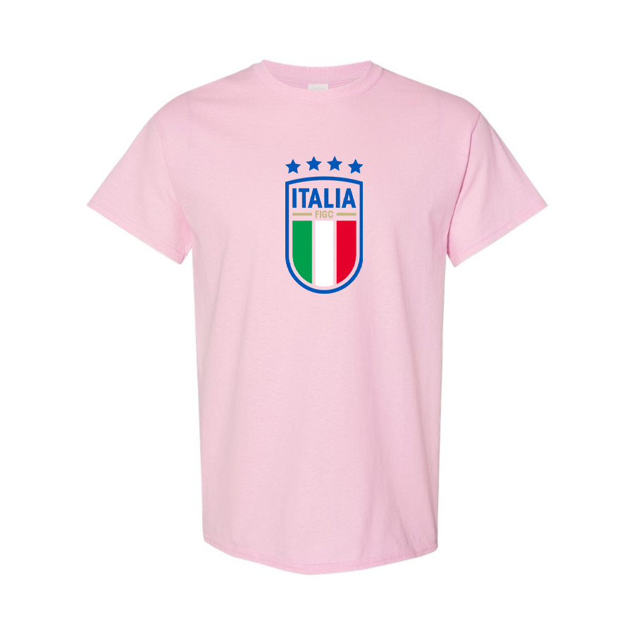 Men's Italy National Soccer Cotton T-Shirt