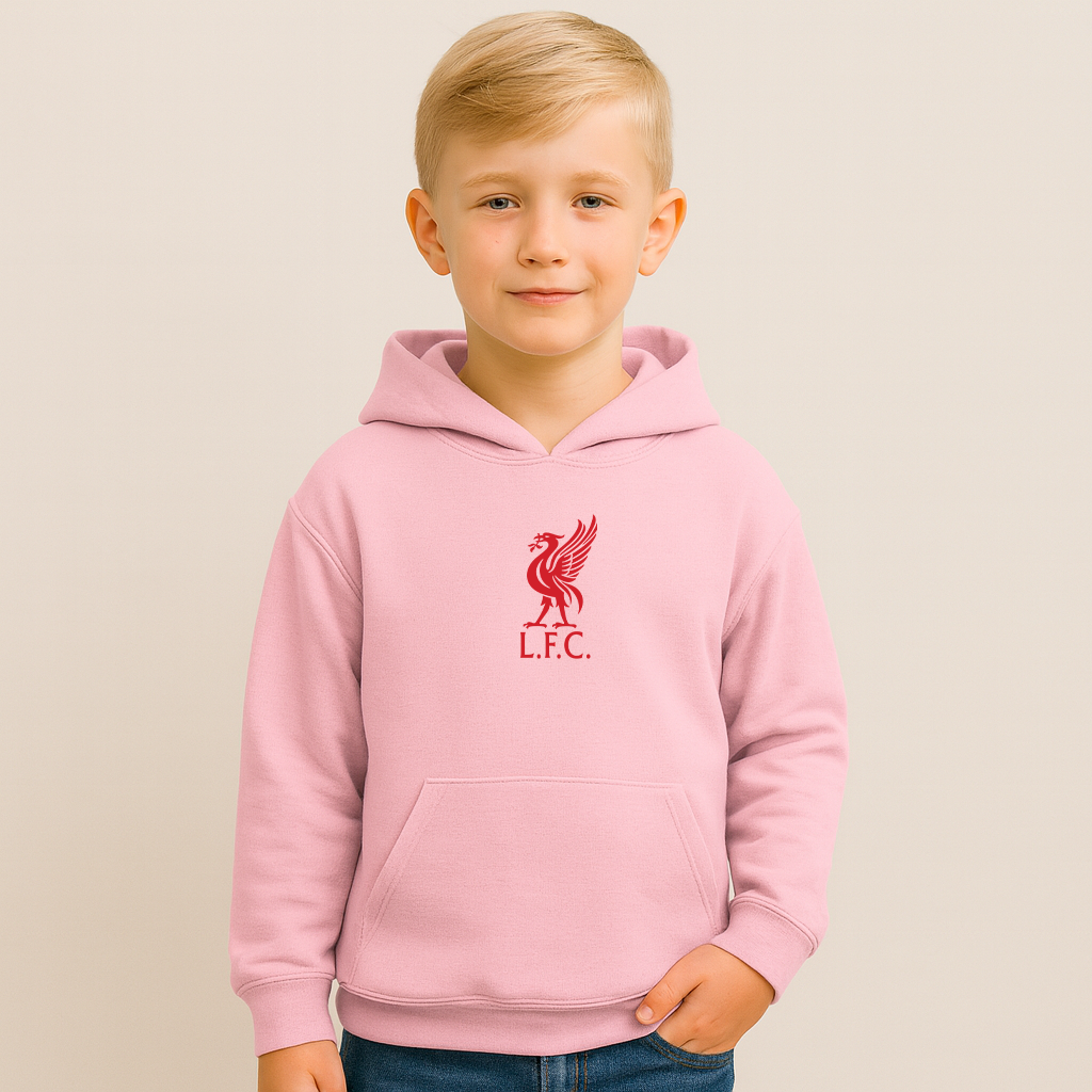Youth Kids Liverpool L.F.C. Soccer Pullover Hoodie